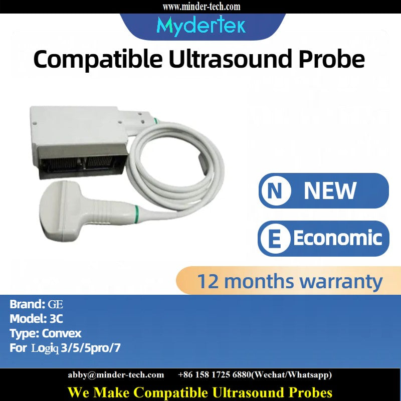 Compatible GE 3C ultrasound probe Ultrasonic transducer Convex Probe