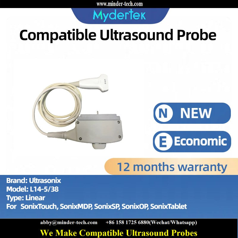 Compatible Ultrasonix L14-5/38 ultrasound probe Ultrasonic transducer Linear Probe