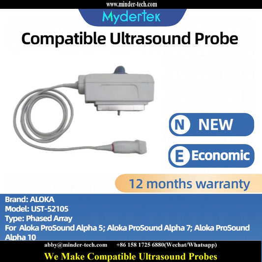 Compatible Aloka UST-52105 ultrasound probe Ultrasonic transducer Phased array Probe