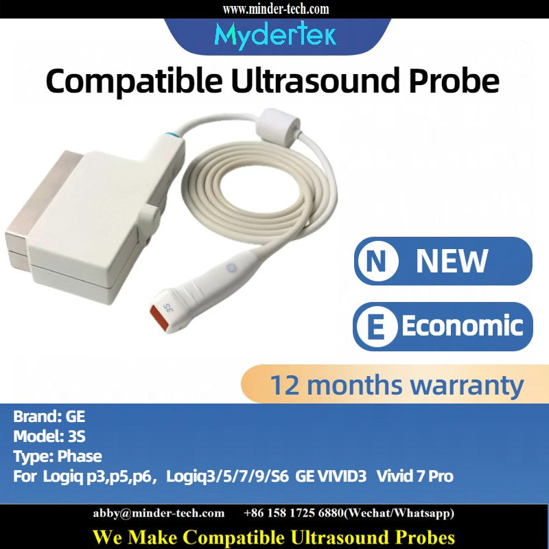 Compatible GE 3S ultrasound probe Ultrasonic transducer Phase Probe