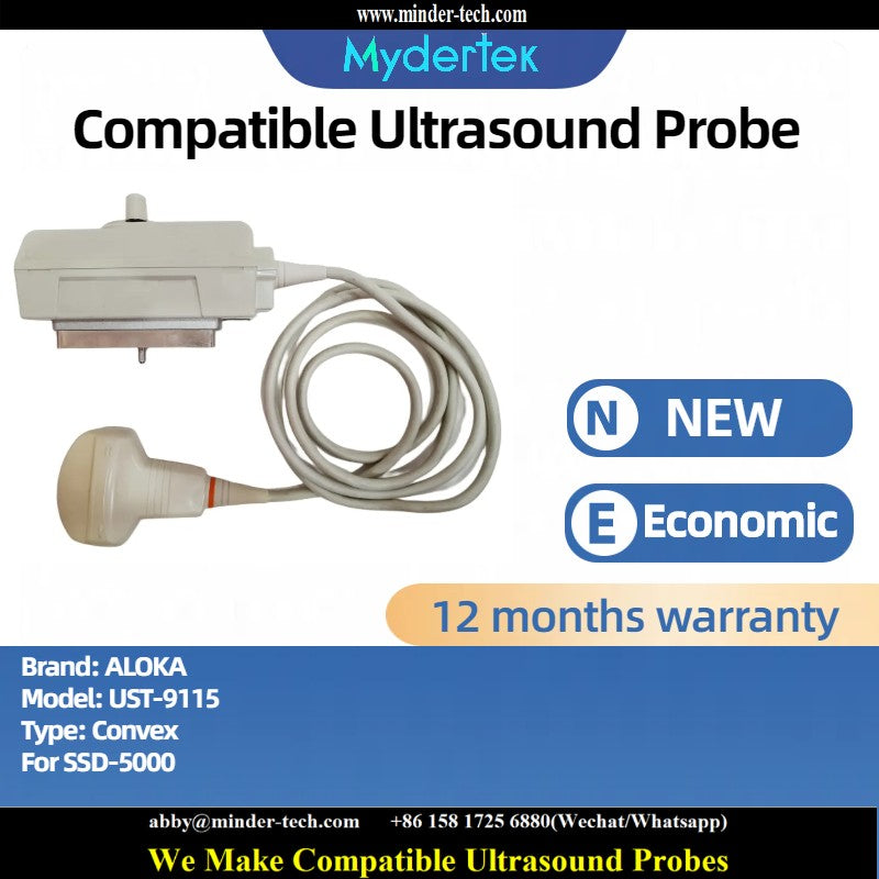 Compatible Aloka UST-9115 ultrasound probe Ultrasonic transducer Convex Probe