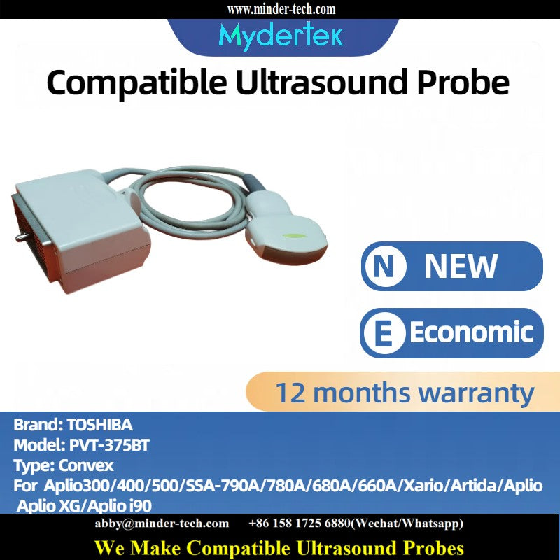 Compatible TOSHIBA PVT-375BT ultrasound probe Ultrasonic transducer Convex Probe