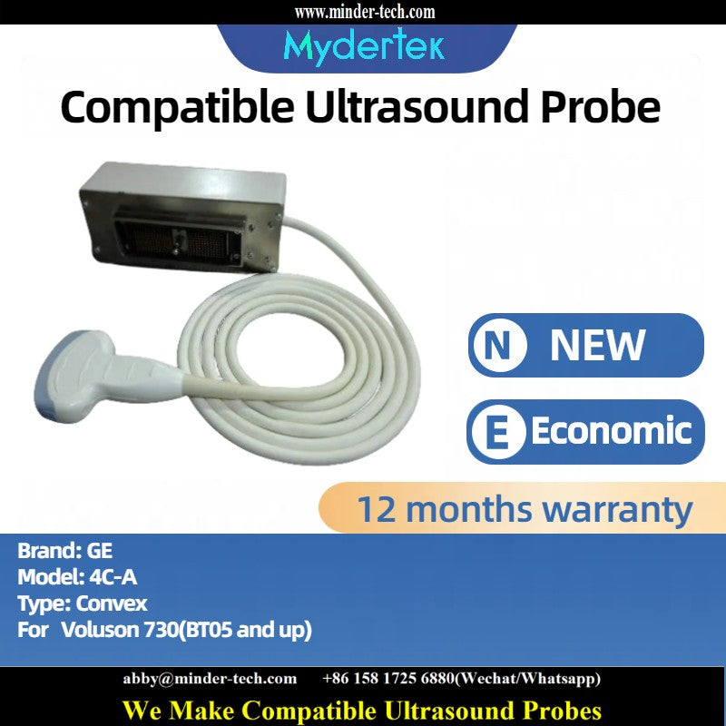 Compatible GE 4C-A ultrasound probe Ultrasonic transducer Convex Probe