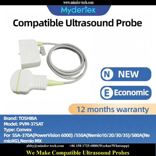 Compatible Toshiba PVM-375AT ultrasound probe Ultrasonic transducer Convex Probe