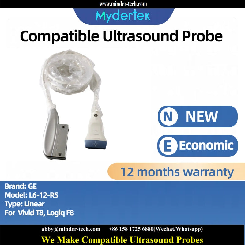 Compatible GE L6-12-RS ultrasound probe Ultrasonic transducer Linear Probe