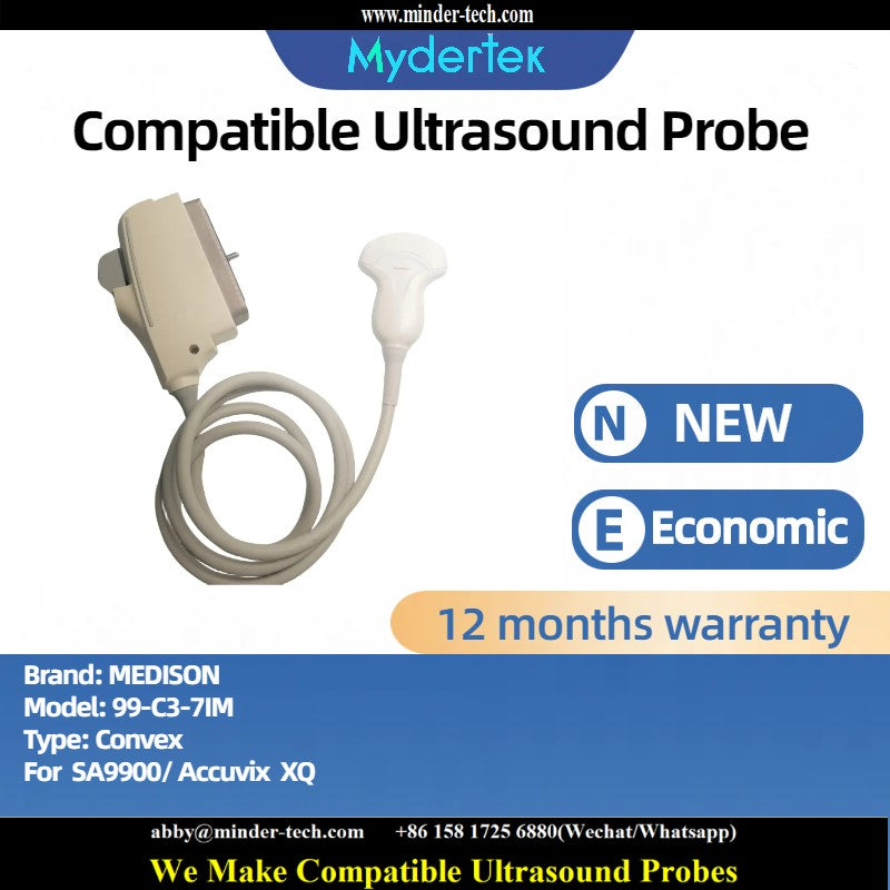 Compatible MEDISON 99-C3-7IM ultrasound probe Ultrasonic transducer Convex Probe