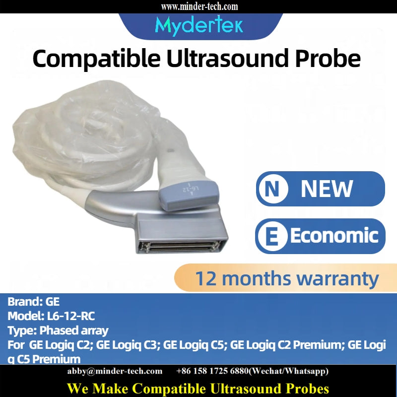 Compatible GE L6-12-RC ultrasound probe Ultrasonic transducer Phased array Probe