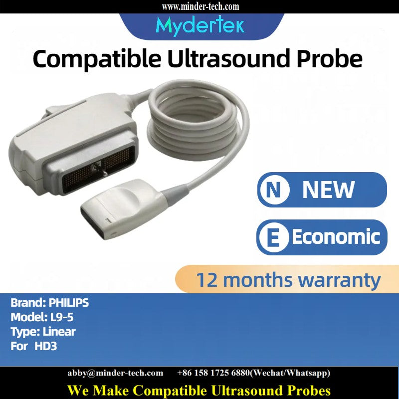 Compatible Philips L9-5 ultrasound probe Ultrasonic transducer Linear Probe