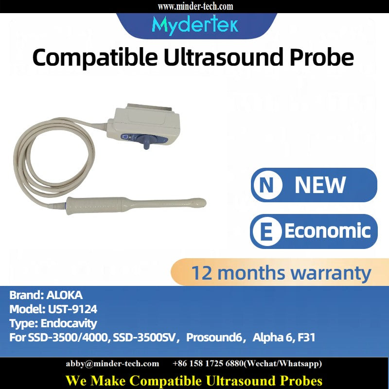 Compatible Aloka UST-9124 ultrasound probe Ultrasonic transducer Endocavity Probe