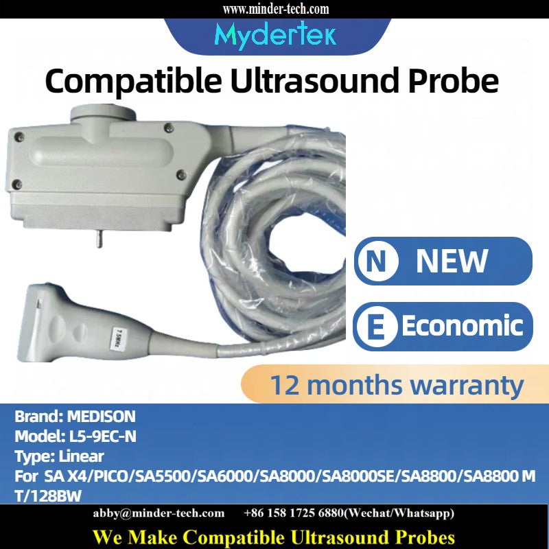 Compatible Medison L5-9EC-N ultrasound probe Ultrasonic transducer Linear Probe