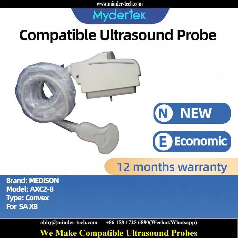 Compatible MEDISON AXC2-8 ultrasound probe Ultrasonic transducer Convex Probe