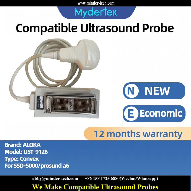 Compatible Aloka UST-9126 ultrasound probe Ultrasonic transducer Convex Probe