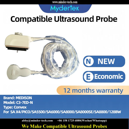 Compatible Medison C3-7ED-N ultrasound probe Ultrasonic transducer Convex Probe