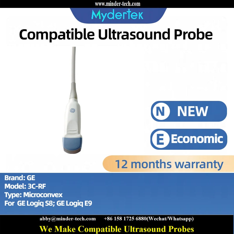 Compatible GE 3CRF ultrasound probe Ultrasonic transducer Microconvex Probe