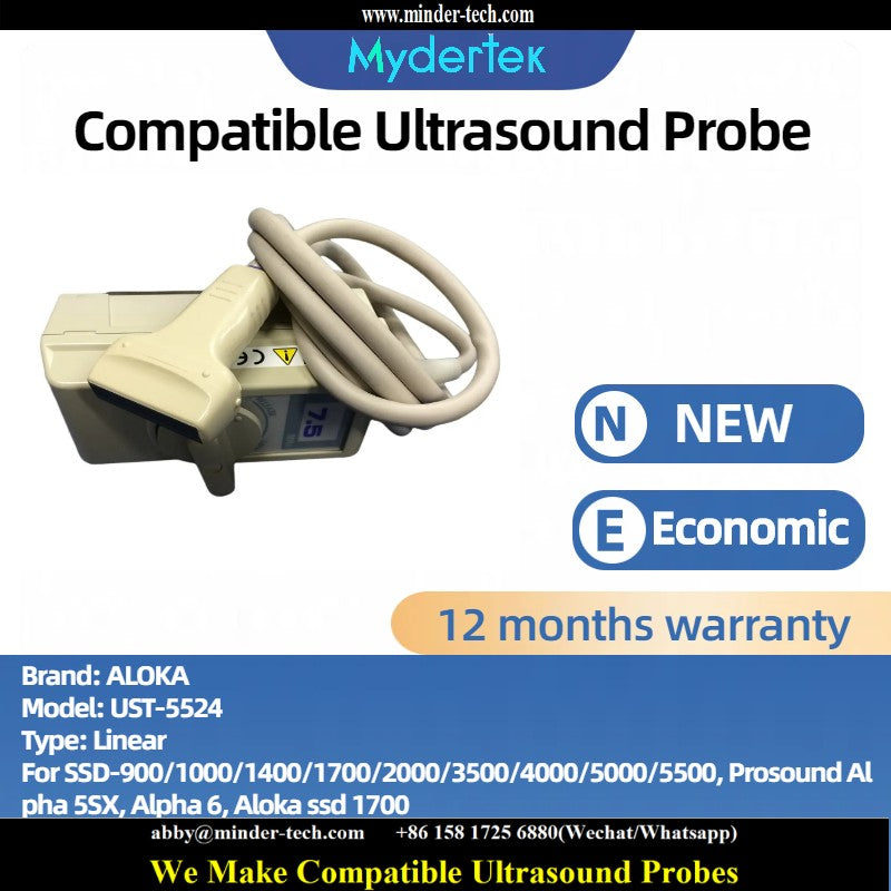 Compatible Aloka UST-5524 ultrasound probe Ultrasonic transducer Linear Probe