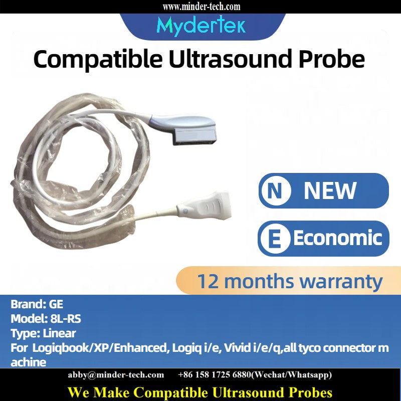 Compatible GE 8L-RS ultrasound probe Ultrasonic transducer linear Probe