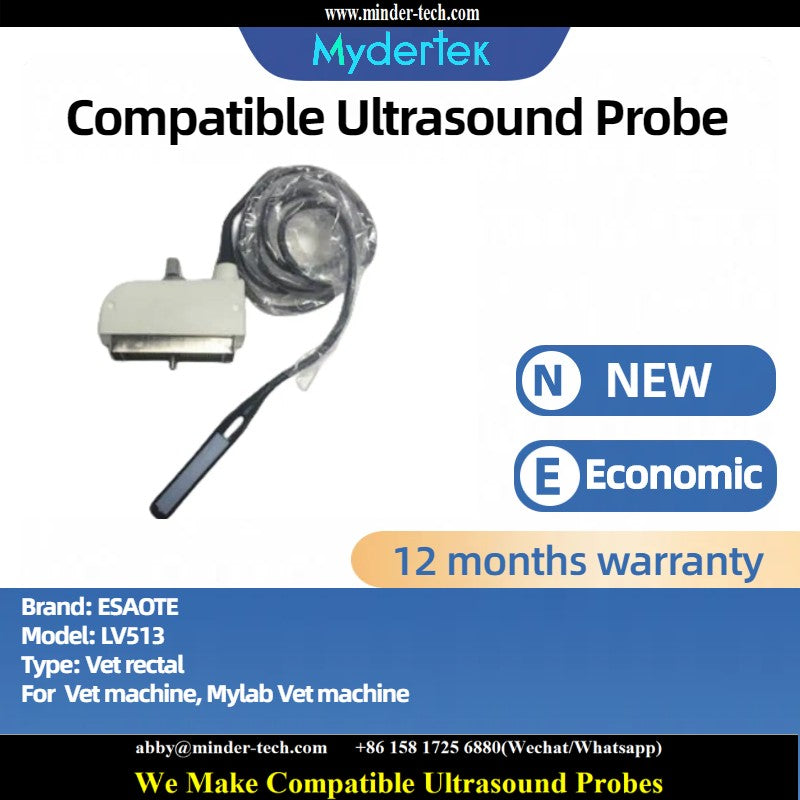 Compatible Esaote LV513 ultrasound probe Ultrasonic transducer Vet rectal Probe