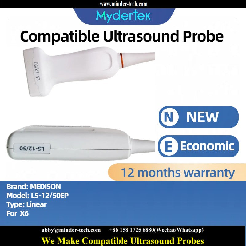 Compatible Medison L5-12/50EP ultrasound probe Ultrasonic transducer Linear Probe