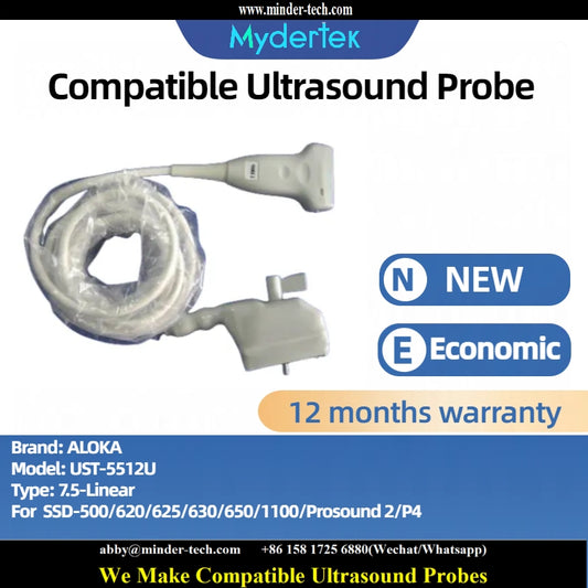 Compatible Aloka UST-5512U ultrasound probe Ultrasonic transducer 7.5-Linear Probe