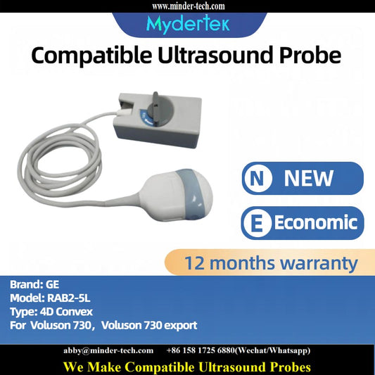 Compatible GE RAB2-5L ultrasound probe Ultrasonic transducer 4D Convex Probe