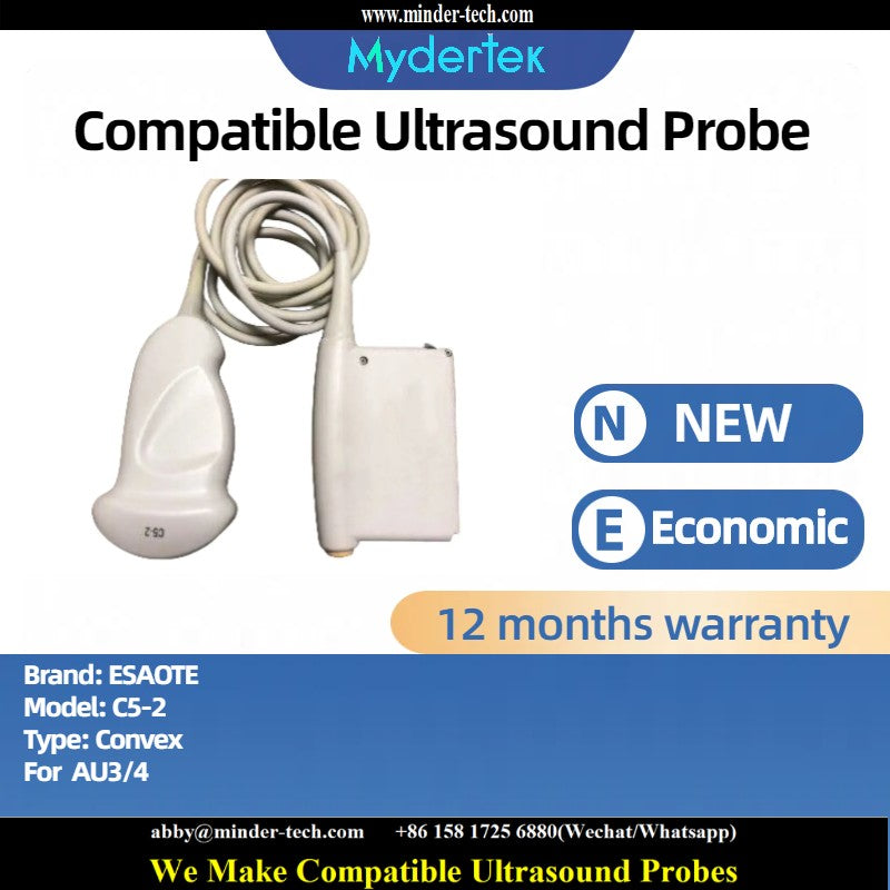 Compatible ESAOTE C5-2 ultrasound probe Ultrasonic transducer Convex Probe