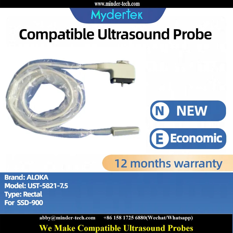 Compatible Aloka UST-5821-7.5 ultrasound probe Ultrasonic transducer Rectal Probe