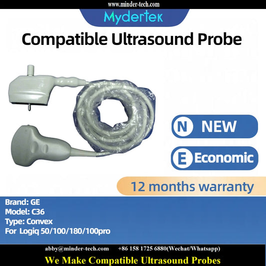 Compatible GE C36 ultrasound probe Ultrasonic transducer Convex Probe