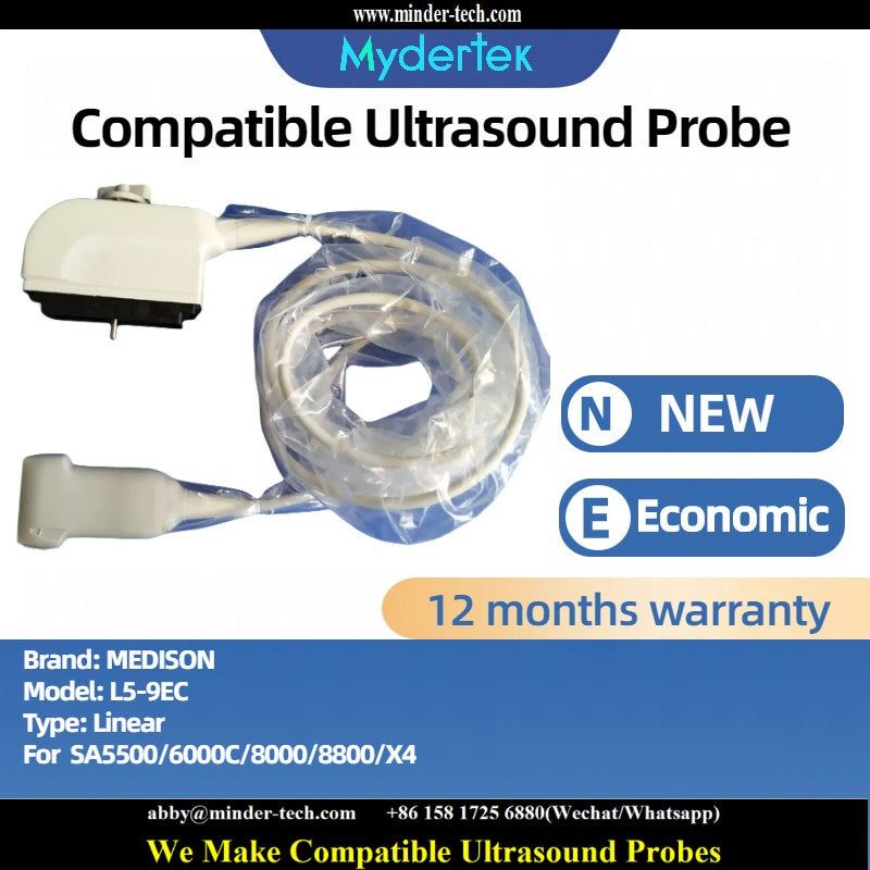 Compatible Medison L5-9EC ultrasound probe Ultrasonic transducer Linear Probe