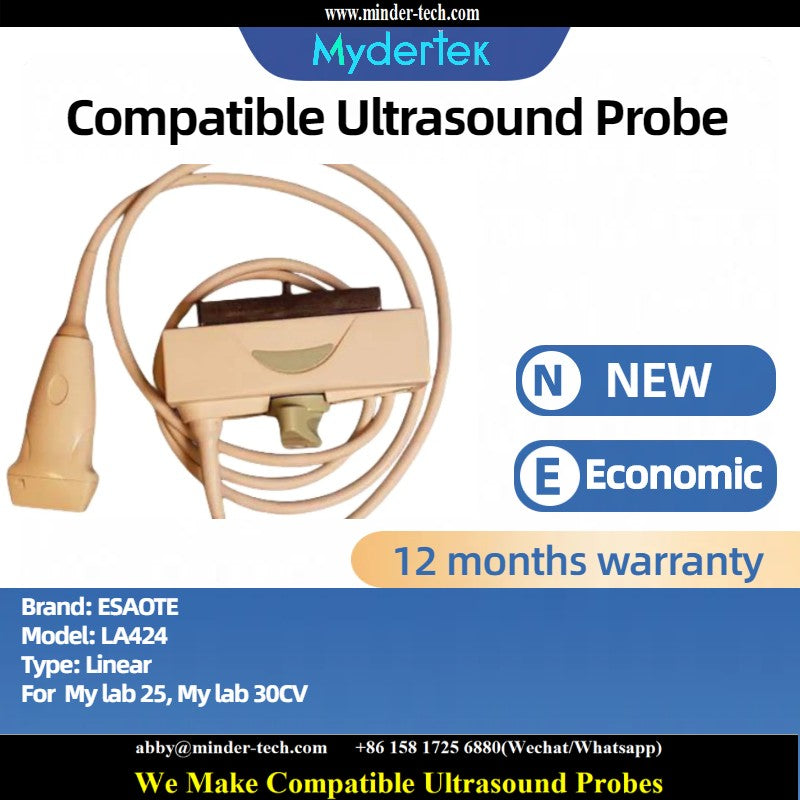 Compatible Esaote LA424 ultrasound probe Ultrasonic transducer linear Probe