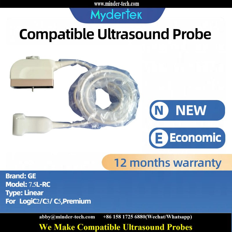 Compatible GE 7.5L-RC ultrasound probe Ultrasonic transducer Linear Probe