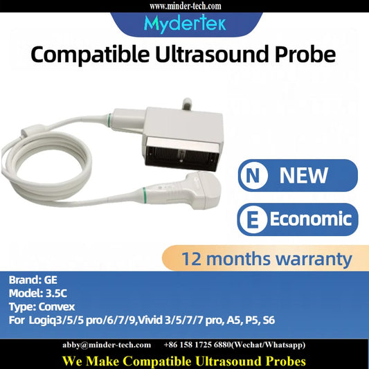 Compatible GE 3.5C ultrasound probe Ultrasonic transducer Convex Probe