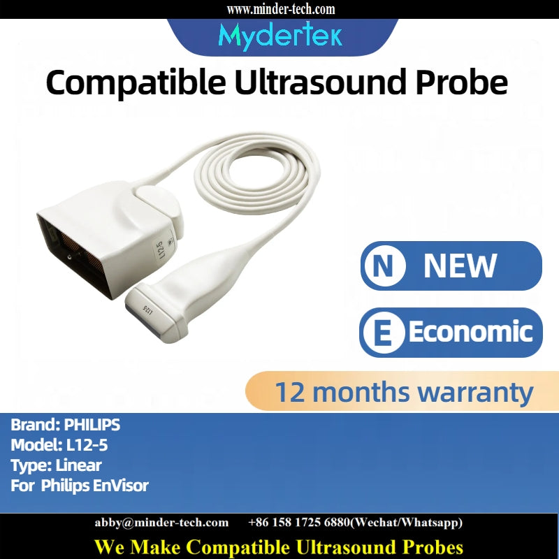 Compatible PHILIPS L12-5 ultrasound probe Ultrasonic transducer Linear Probe