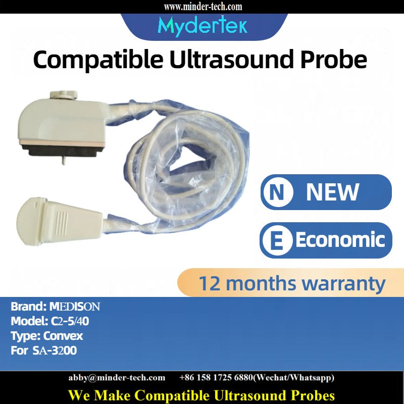 Compatible Medison C2-5/40 ultrasound probe Ultrasonic transducer Convex Probe