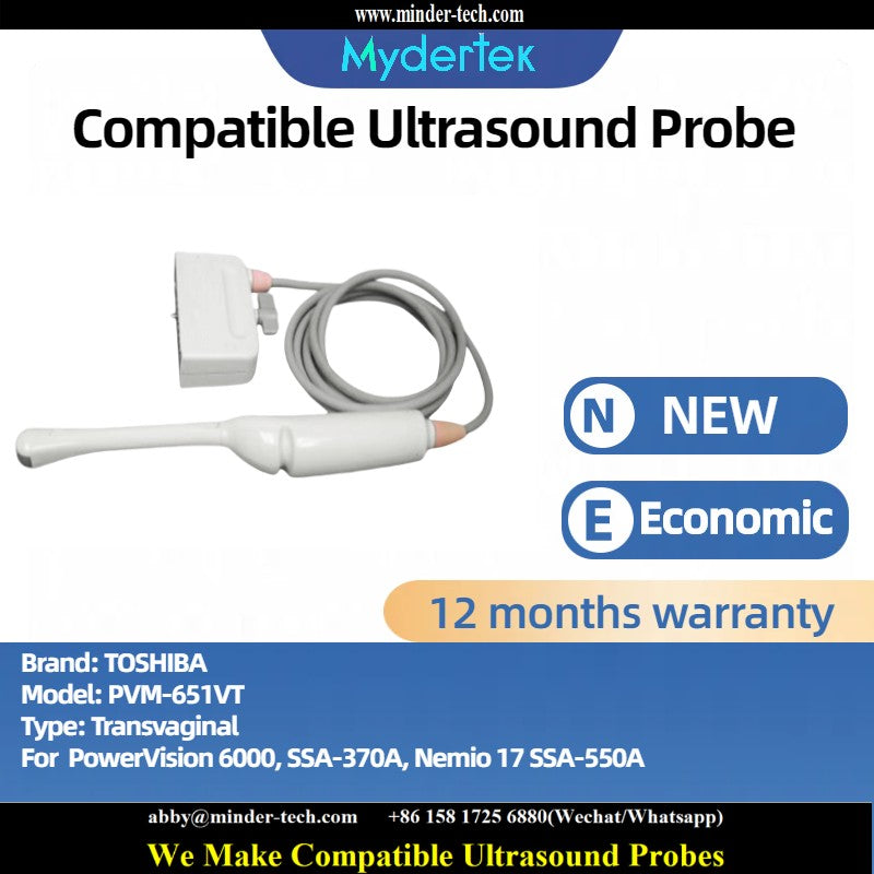 Compatible Toshiba PVM-651VT ultrasound probe Ultrasonic transducer Transvaginal Probe