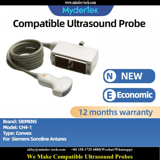 Compatible Siemens CH4-1 ultrasound probe Ultrasonic transducer Convex Probe