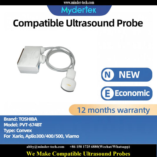 Compatible Toshiba PVT-674BT ultrasound probe Ultrasonic transducer Convex Probe