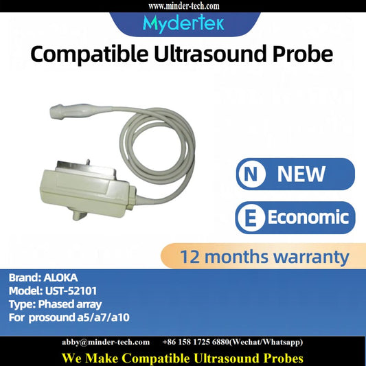 Compatible Aloka UST-52101 ultrasound probe Ultrasonic transducer Phased Array Probe