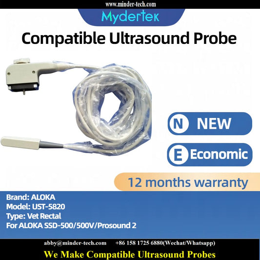 Compatible Aloka UST-5820 ultrasound probe Ultrasonic transducer Vet Rectal Probe