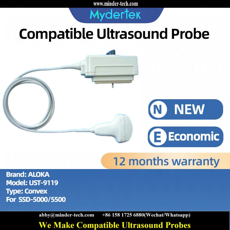 Compatible Aloka UST-9119 ultrasound probe Ultrasonic transducer Convex Probe