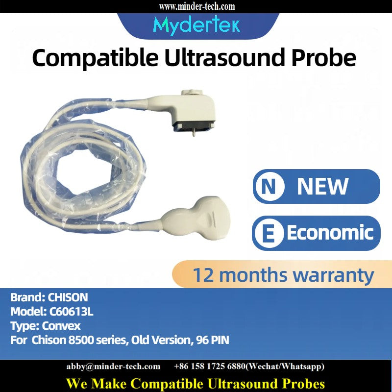 Compatible CHISON C60613L ultrasound probe Ultrasonic transducer Convex Probe