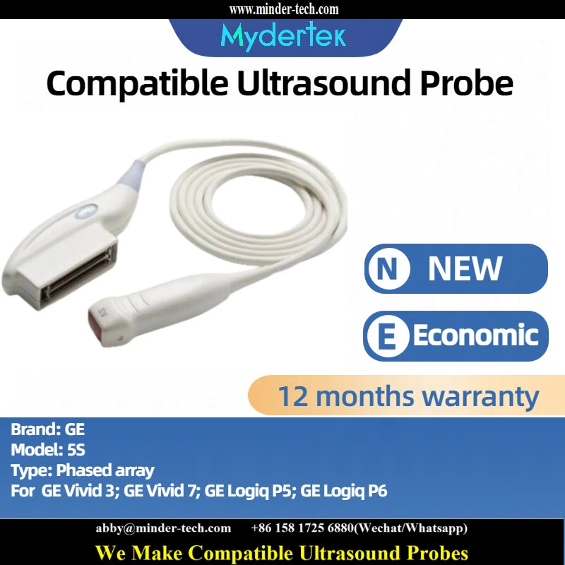 Compatible GE 5S ultrasound probe Ultrasonic transducer Phased array Probe