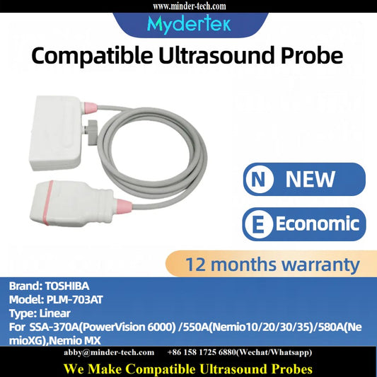 Compatible Toshiba PLM-703AT ultrasound probe Ultrasonic transducer Linear Probe