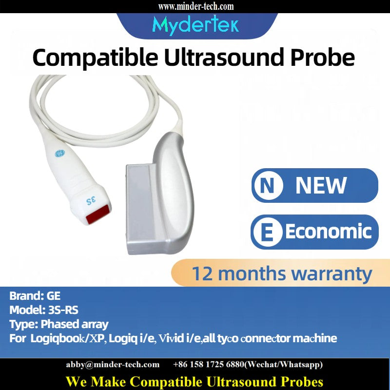 Compatible GE 3S-RS ultrasound probe Ultrasonic transducer Phased array Probe