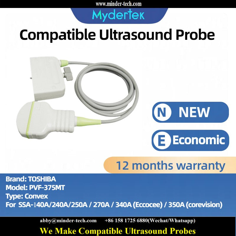 Compatible Toshiba PVF-375MT ultrasound probe Ultrasonic transducer Convex Probe