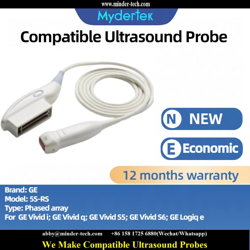 Compatible GE 5S-RS ultrasound probe Ultrasonic transducer Phased array Probe