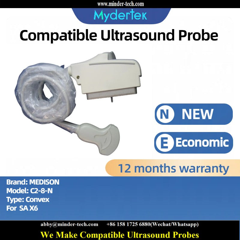 Compatible MEDISON C2-8-N ultrasound probe Ultrasonic transducer Convex Probe