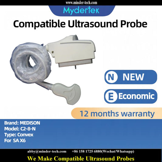 Compatible MEDISON C2-8-N ultrasound probe Ultrasonic transducer Convex Probe