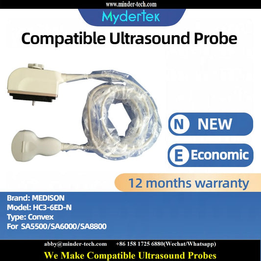 Compatible MEDISON HC3-6ED-N ultrasound probe Ultrasonic transducer Convex Probe