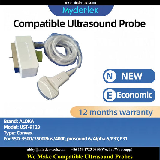 Compatible Aloka UST-9123 ultrasound probe Ultrasonic transducer Convex Probe