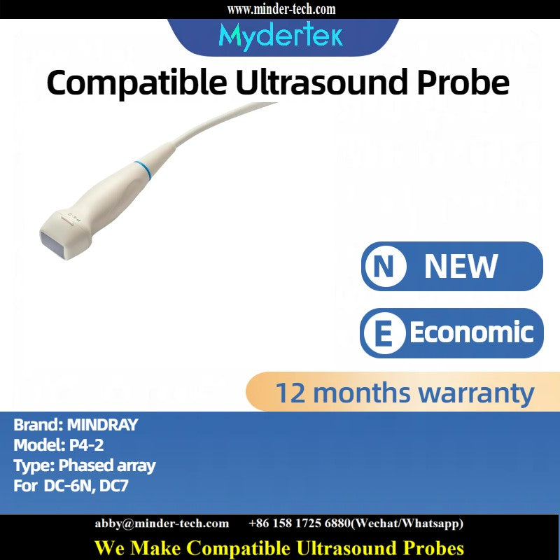 Compatible Mindray P4-2 ultrasound probe Ultrasonic transducer Phased array Probe